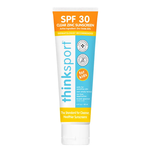 Thinksport Kids Clear Zinc Sunscreen SPF 30, 3 fl oz