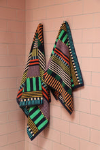 Load image into Gallery viewer, Multi Stripe Hand Towel Bath Towel