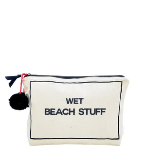 Wet Beach Stuff Pouch, Cream