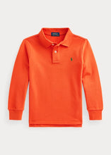Load image into Gallery viewer, Cotton Mesh Long-Sleeve Polo Shirt (2T-7)