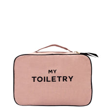 Load image into Gallery viewer, FOLDING/HANGING TOILETRY CASE, PINK/BLUSH
