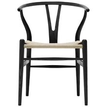 Load image into Gallery viewer, CH24 Wishbone Chair - Oak (Black)