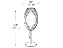 Load image into Gallery viewer, BUBBLE LAMP Lotus Wood Table Lamp-Cigar