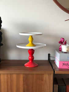 CAKE STAND SMALL (YELLOW, GREEN)