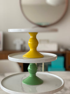CAKE STAND SMALL (YELLOW, GREEN)