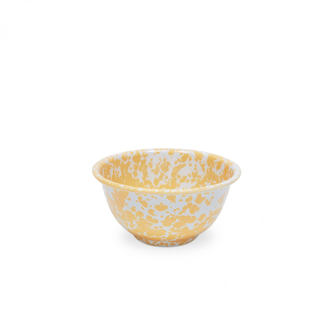 Splatter 16 oz Small Footed Bowl - YELLOW