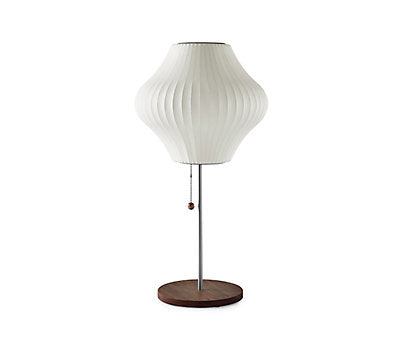 BUBBLE LAMP Lotus Wood Table Lamp-Pear