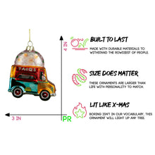 Load image into Gallery viewer, Taco Truck Glass Ornament